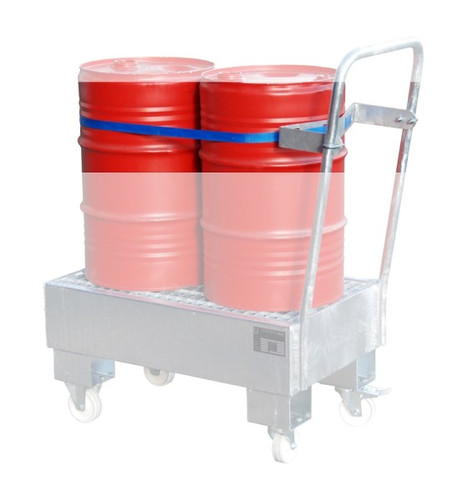 Bauer Südlohn Fasshalterung mit Spanngurt für 2 x 60 Liter Fässer